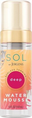 SOL by Jergens Deep Water Mousse, Self Tanner, Tanning Water Foam W/ Coconut, Dye-Free Formula 5 fl oz