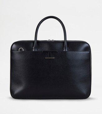 T Timeless Briefcase in Leather Medium