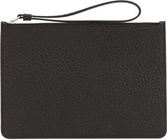 Leather small clutch bag