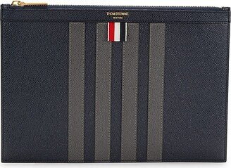 Striped Leather Pouch-AC