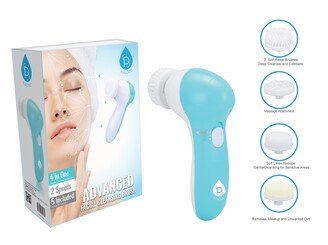 5-in-1 Facial Cleansing Brush and Massager Combo Kit,BLUE