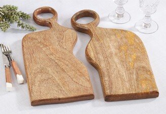 Saro Lifestyle Natural Wood Chopping Boards (Set of 2)