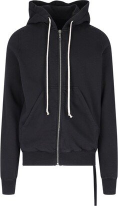 Strap Detailed Zipped Hoodie