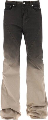 Faded-effect Bootcut Jeans-AA