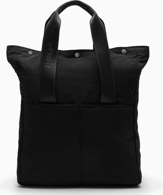 Black nylon tote bag-AA