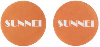 SSENSE Exclusive Orange Felt Vinyl Slipmats