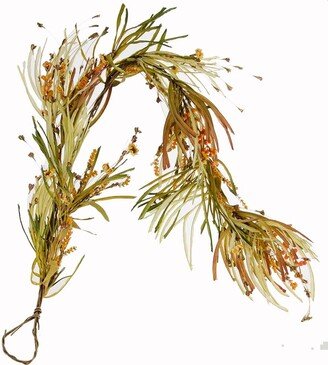 CWI Sunflower/Grass Garland - 4ft - Artificial Garland for Mantle