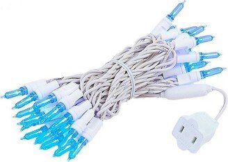 Novelty Lights Inc Novelty Lights Blue 35 light T5 Traditional LED Christmas Mini Light Set (White Wire, 11.5 Feet)