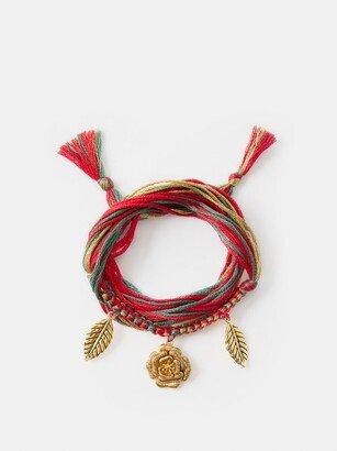 Honolulu Braided Rose Charm Bracelet