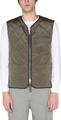 Diamond Quilted Zipped Gilet