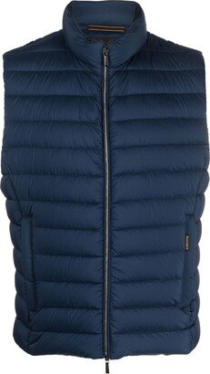 Quilted-Finish Zip-Up Gilet