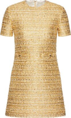 Tweed Paillettes short dress