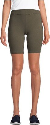 Land' End Women' Petite High Rie Starfih 9 Bike Short - X-Small - Foret Mo