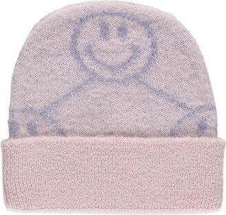 Beanie Cap With Smiley Logo