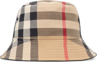 Vintage Check Pattern Bucket Hat