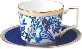 Hibiscus Coffee Cup And Saucer