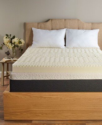 5 Zone 4 Memory Foam Mattress Topper, Twin Xl