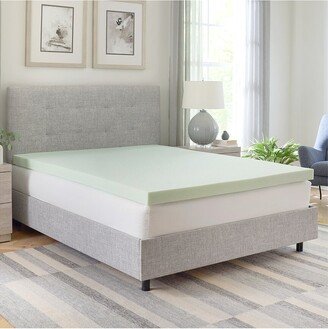 Geopedic 3In Green Tea Infused Memory Foam Mattress Topper