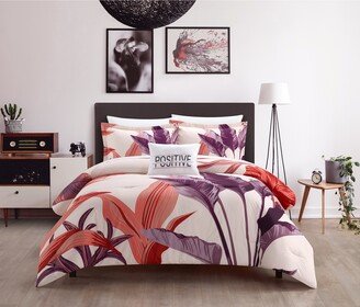 NY&C Home Jezebel Large Scale Multi-Color Floral Print Comforter Set