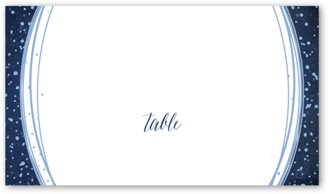Wedding Place Cards: Resplendent Night Wedding Place Card, Blue, Placecard, Matte, Signature Smooth Cardstock
