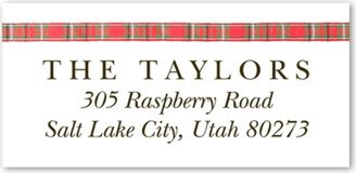 Address Labels: Snapshot Ribbon Address Label, White, Address Label, Matte