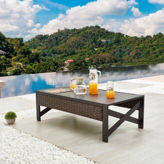 Patio Festival Outdoor X-Arm Collection Coffee Table