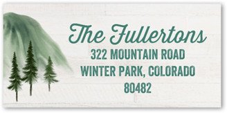Address Labels: Mountain Nuptials Address Label, Green, Address Label, Matte