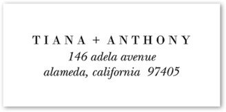 Wedding Address Labels: Modern Promise Address Label, White, Address Label, Matte