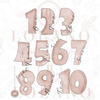 Numbers With Handwriting Cookie Cutters 1-10