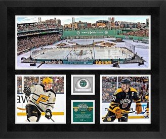 Fanatics Authentic Pittsburgh Penguins vs. Boston Bruins 2023 Winter Classic Framed 20'' x 24'' 3-Photograph Collage with Game-Used Ice - Limited Edition of 500