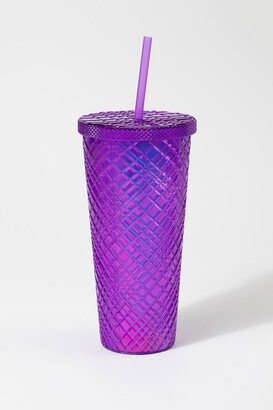 Women's Purple Diamond Cut Tumbler by Size: One Size