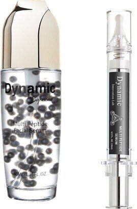 Dynamic Innovation Labs 1.85Oz Multi Peptide Facial Serum Treatment (Syringe) & Prestige Formula Multi Peptide Facial Serum (Pe