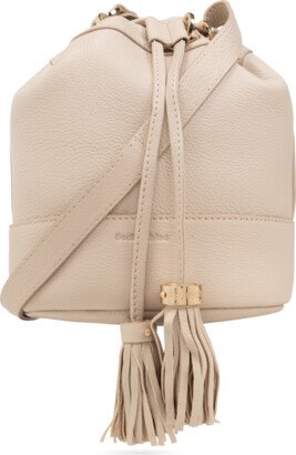 ‘Vicki’ Bucket Shoulder Bag - Cream