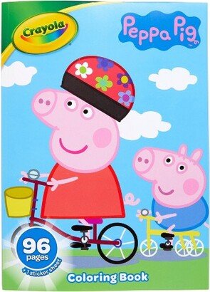 96pg Peppa Pig Coloring Book with Sticker Sheet