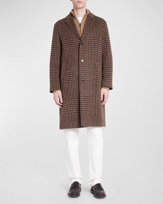 Men's Gibson Cashmere-Wool Check Peacoat