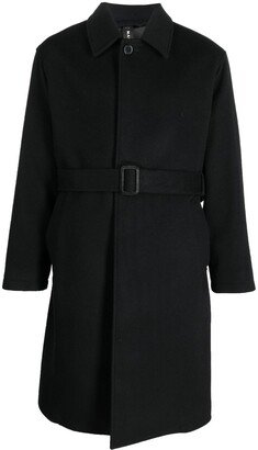 Belted Wool-Cashmere Blend Trench Coat