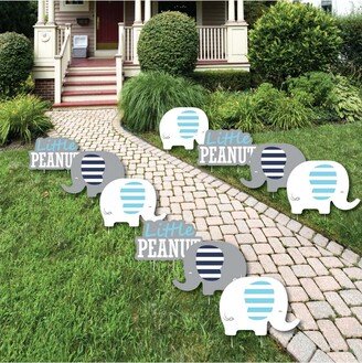Big Dot Of Happiness Blue Elephant - Lawn Decor - Outdoor Boy Party Yard Decor - 10 Pc