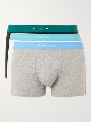 Three-Pack Stretch-Cotton Jersey Boxer Briefs-AA