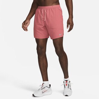 Men's Stride Dri-FIT 7 Brief-Lined Running Shorts in Red-AB