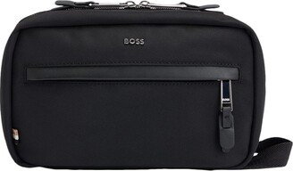 Black Beauty Case With Double Zip And Logo Writing