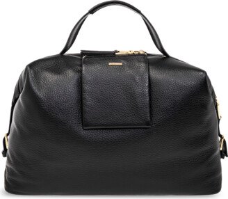 Leather Duffel Bag - Black-AA