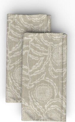 Cloth Napkins: Sienna - Light Cloth Napkin, Longleaf Sateen Grand, Beige