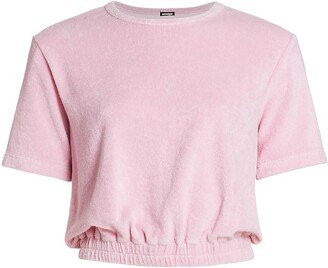 Terrycloth Crop Top