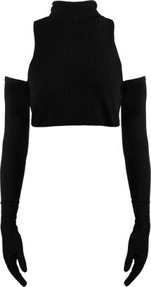 Paloma Lira Gloves Black Crop Top