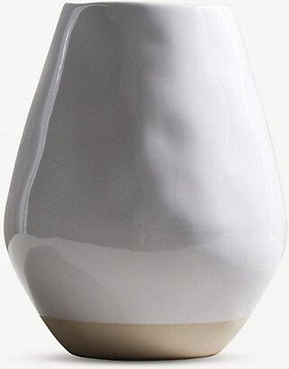 White Parham Ceramic Vase 25cm x 12cm