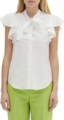 Ruffled Buttoned Blouse