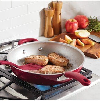 Create Delicious Aluminum Nonstick 12.5 Open Deep Skillet