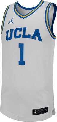 Unisex Kiki Rice UCLA Jordan College Basketball Replica Jersey in White