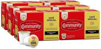 Community Coffee Cafe Special Medium-Dark Roast Single Serve Pods, Keurig K-Cup Brewer Compatible, 72 Ct