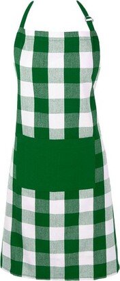 Cotton Shamrock Buffalo Check Chefs Apron Green